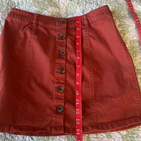 Womens SM Button Skirt - Picture 7 of 9